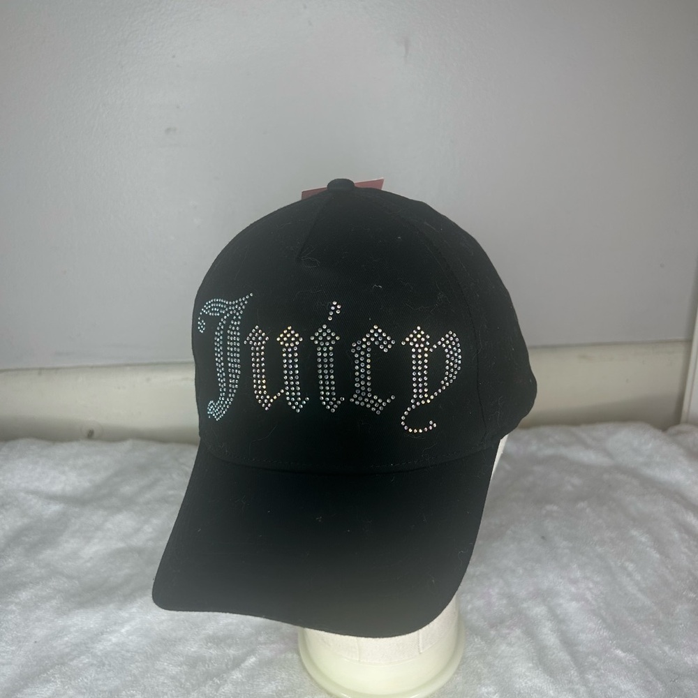 Juicy Couture Black Cap with Sparkling Logo